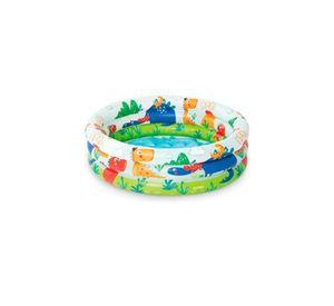 Piscina inflable redonda dinosaurio multicolor