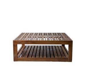 Mesa De Centro Madera De Teca 96 x 96 x 36 cm