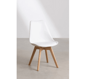 Comedor Mesa Eames Redonda De Vidrio 80cm Y 4 Sillas Tulip Blancas