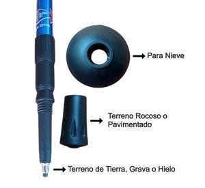 Pack 2 Bastones Trekking Palos Senderismo 3 Tramos Antishock
