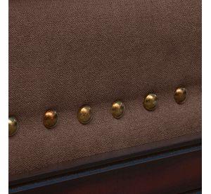 Sofa 3c Estambul tachas Tela Chocolat220 X 90 X 95