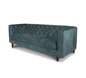 SOFA BRESCIA 3C TELA VELVET VIVIAN VERDE