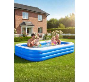 Piscina Inflable Rectangular 260x170x60 CM Azul