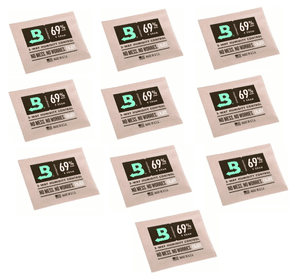 10 Bóveda Packs 69% 8gr Control Humedad 2 Vías