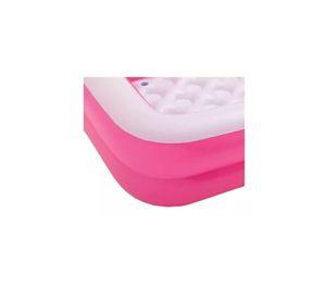 Piscina inflable cuadrada rosada