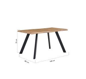 Mesa Comedor Oslo 75x80x140 cm