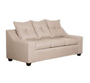Sofa  Viena 3 cuerpos   Tela  Beige 190 x 80x90