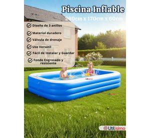 Piscina Inflable Rectangular 260x170x60 CM Color Azul