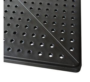 Mesa Cocina Terraza Jardín Cuadrada Sander 76x60x60cm Negra