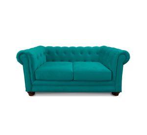 SOFA FLORENCIA 2C TELA VELVET TURQUESA