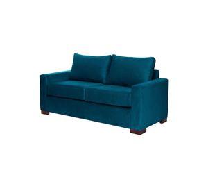 SOFA LIVORNO 2C TELA VELVET AZUL PETROLEO
