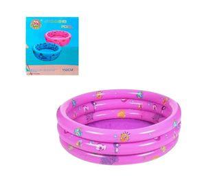 Piscina Inflable Redonda Niños 150 Cm Verano Rosa