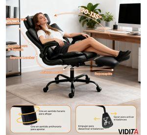 Silla Escritorio Ergonomica Hector Premium Super Acolchada