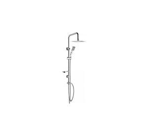 Columna Ducha Plato Plano Moderna Metal Cromado