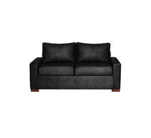 SOFA LIVORNO 2C CUERO KENTUCKY NEGRO
