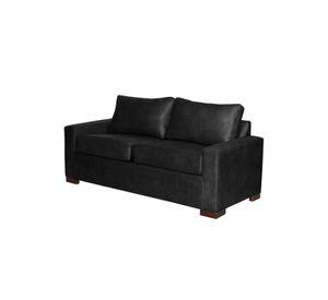 SOFA LIVORNO 2C CUERO KENTUCKY NEGRO