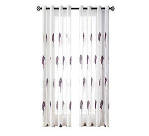 PACK DE 2 CORTINAS TIPO VISILLO CON BORDADO DE ALTA DEFINICIÓN 02