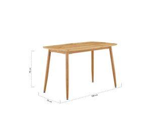 Mesa Comedor Aura 75x75x120 cm