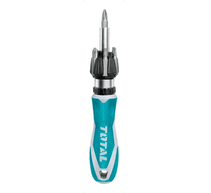 Kit Set Juego Destornillador Ratchet 8 Pcs Total Tacsd30086