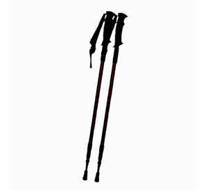 Pack X2 Bastón Trekking Antishock Bastones Senderismo Plegable Montaña