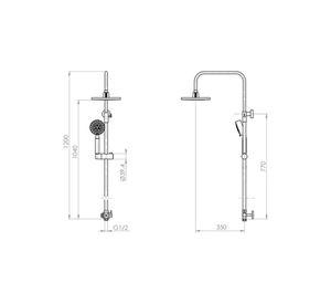 Columna de Ducha Acero Inoxidable Venti Acero Inoxidable