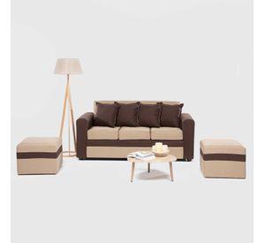 SOFA PARIS 2 POUF CAFE BEIGE