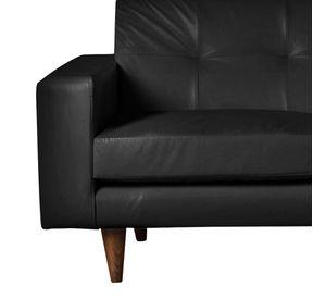 SOFA SALERNO 3C PU NEGRO