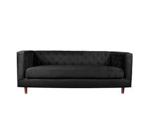 SOFA BRESCIA 3C TELA VELVET VIVIAN NEGRO