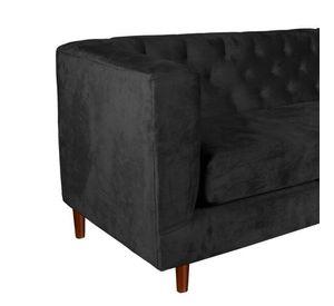 SOFA BRESCIA 3C TELA VELVET VIVIAN NEGRO