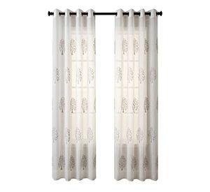 PACK DE 2 CORTINAS TIPO VISILLO CON BORDADO DE ALTA DEFINICIÓN 09