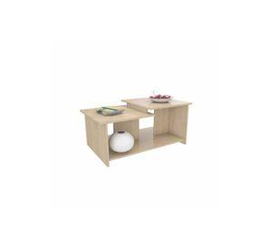 Mesa Centro Melamina Café Claro 41x89x53 CM