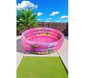 PISCINA INFLABLE ROSA 120X40CM