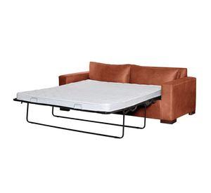 Sofa Cama Livorno 2Pl Cuero Kentucky Tabaco