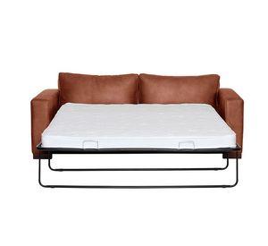 Sofa Cama Livorno 2Pl Cuero Kentucky Tabaco