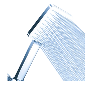Set De Ducha Cabezal Cuadrado Con Flexible 1 5 M Y Soporte