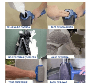 Rodillo Pintar Set Facil Antiderramante Recargable