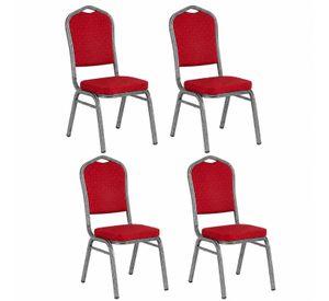 Pack 4 Silla Tapizada Eventos Fiestas Conferencias Comedor