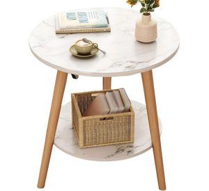 Mesa De Centro Con Diseño Nórdico 60x60x52cm