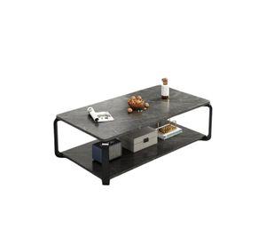 Mesa rectangular doble nivel marmolada ChicHome