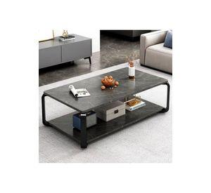 Mesa rectangular doble nivel marmolada ChicHome
