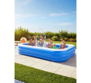 Piscina Inflable Rectangular de 260x170x60 CM Color Azul
