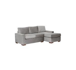 SECCIONAL DER LIVORNO TELA VELVET GRIS