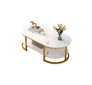 Mesa de centro diseño mármol 120*60*45cm Chic Home