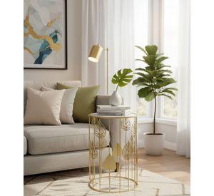 Set 2 Mesa Centro Auxiliar Diseño Botánico Decoración Jhn