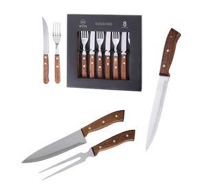 Set Parrilla 11 Piezas Acero Inoxidable Arthome PAR08