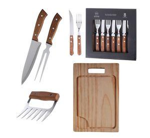 Set Parrilla 12 Piezas Acero Inoxidable Arthome PAR21