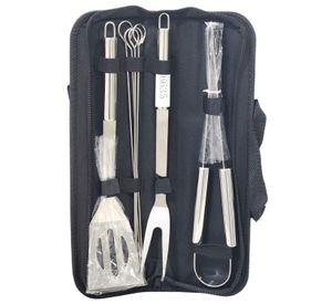 Set Parrillero Portátil 7 piezas + Estuche de Lona 16635