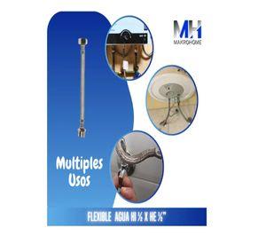 Flexible Agua He-hi 1/2 25 Cm Taumm Acero Inoxidable 200 Psi