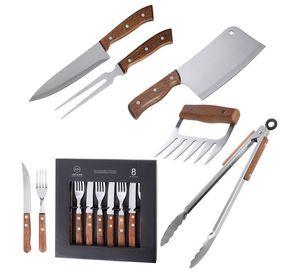 Set Parrilla 13 Piezas Acero Inoxidable Arthome PAR44