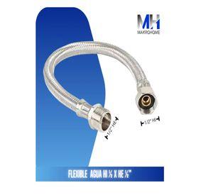 Pack 10 Flexible Agua Fria Y Caliente 1/2 Hi-he 35 Cm Taumm